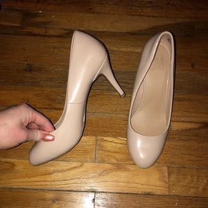 Nude Patent Leather Heels